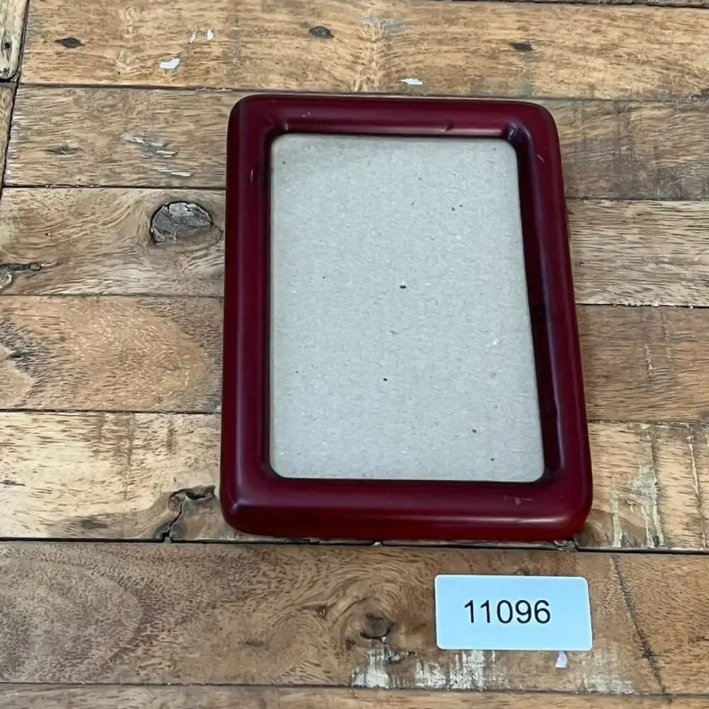 Vintage Cherry Stained Mahogany Wood Picture Frame 6x4 Rounded Corners MCM